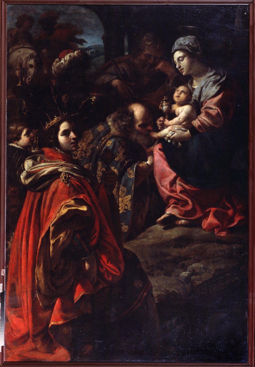 Maagien palvonta. Rutilio Manetin (1571-1639) maalaus. Öljy kankaalle. Italialaista taidetta, barokkityyliä. Valtion taidemuseo, Jekaterinburg, Venäjä. tekijältä Rutilio Manetti