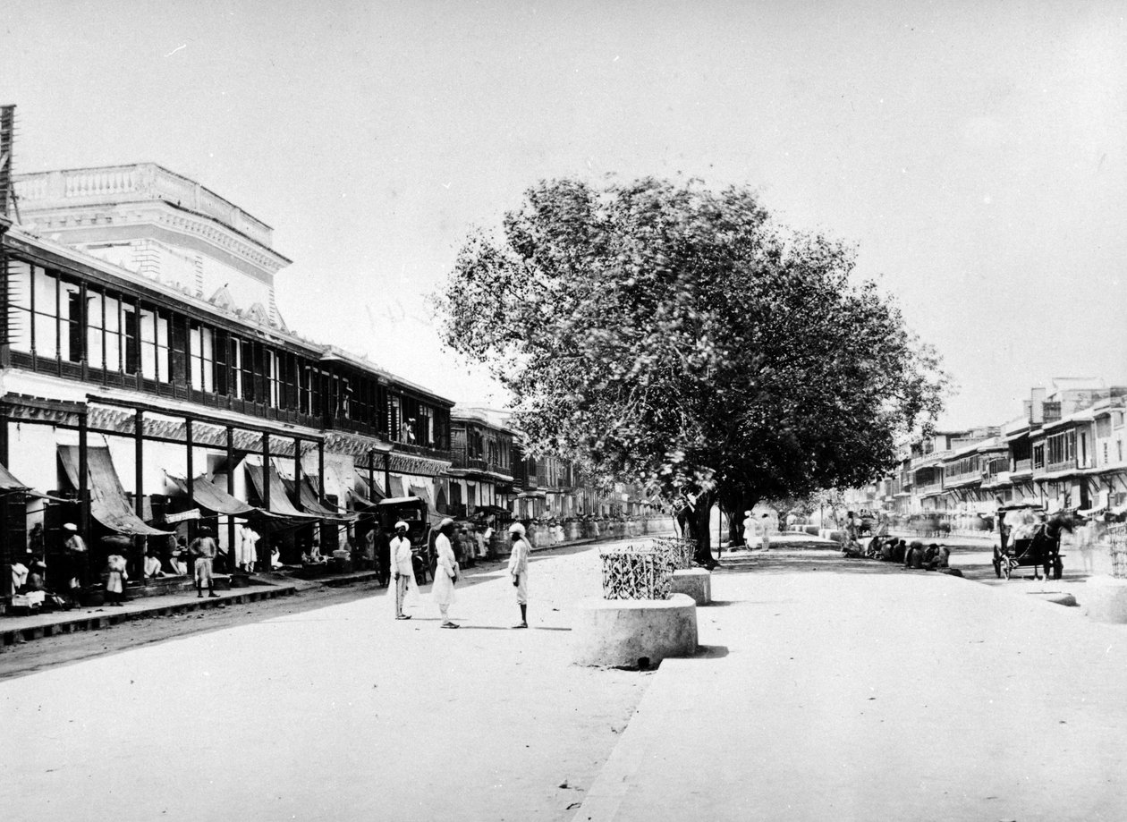 Chandni Chowk, Delhi, n. 1863-7 tekijältä S. and Shepherd, C. Bourne