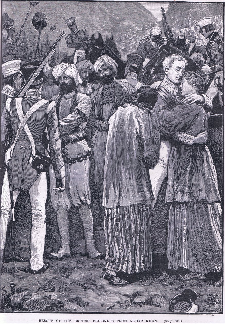 Brittivankien pelastaminen Akbar Khanilta AD 1842 tekijältä S. Paget