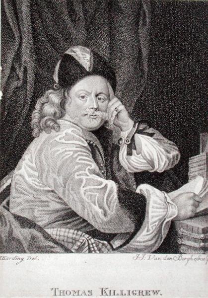 Thomas Killigrew (1612-83), kaiverrus J.J. Van den Bergh (kaiverrus) tekijältä S. (after) Harding