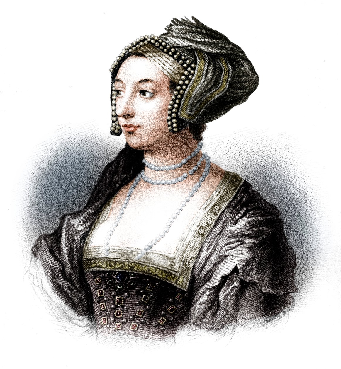 Anne Boleyn, Henry VIII:n toinen vaimo, 1800-luku tekijältä S. Freeman