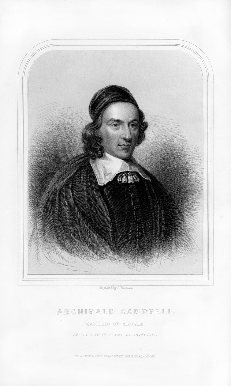 Archibald Campbell, Argyllin ensimmäinen markiisi, Skotlannin valtiomies, 1870. tekijältä S. Freeman