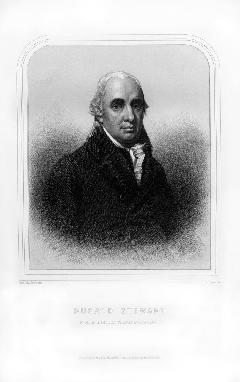 Dugald Stewart, skotlantilainen filosofi, 1870 tekijältä S. Freeman