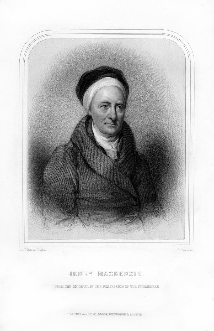 Henry Mackenzie, skotlantilainen kirjailija ja sekalainen kirjailija, 1870. tekijältä S. Freeman