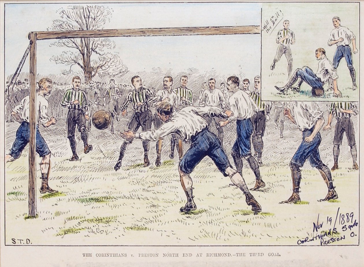 The Corinthians vs. Preston North End Richmondissa – Kolmas maali, kuvitteellisista urheilu- ja dramaattisista uutisista tekijältä S. T. Dadd