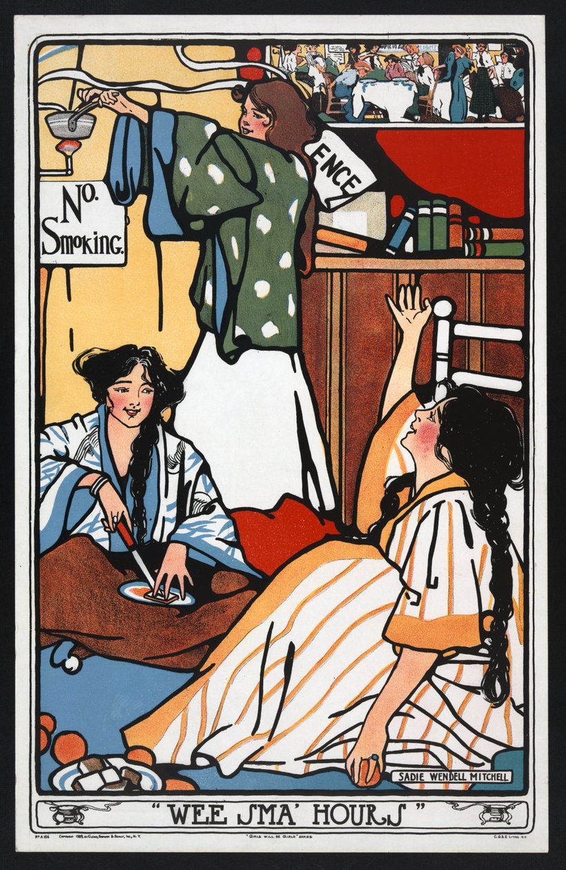 Girlsin Wee Sma Hours on Girls-pubi. noin 1909 tekijältä Sadie Wendell Mitchell