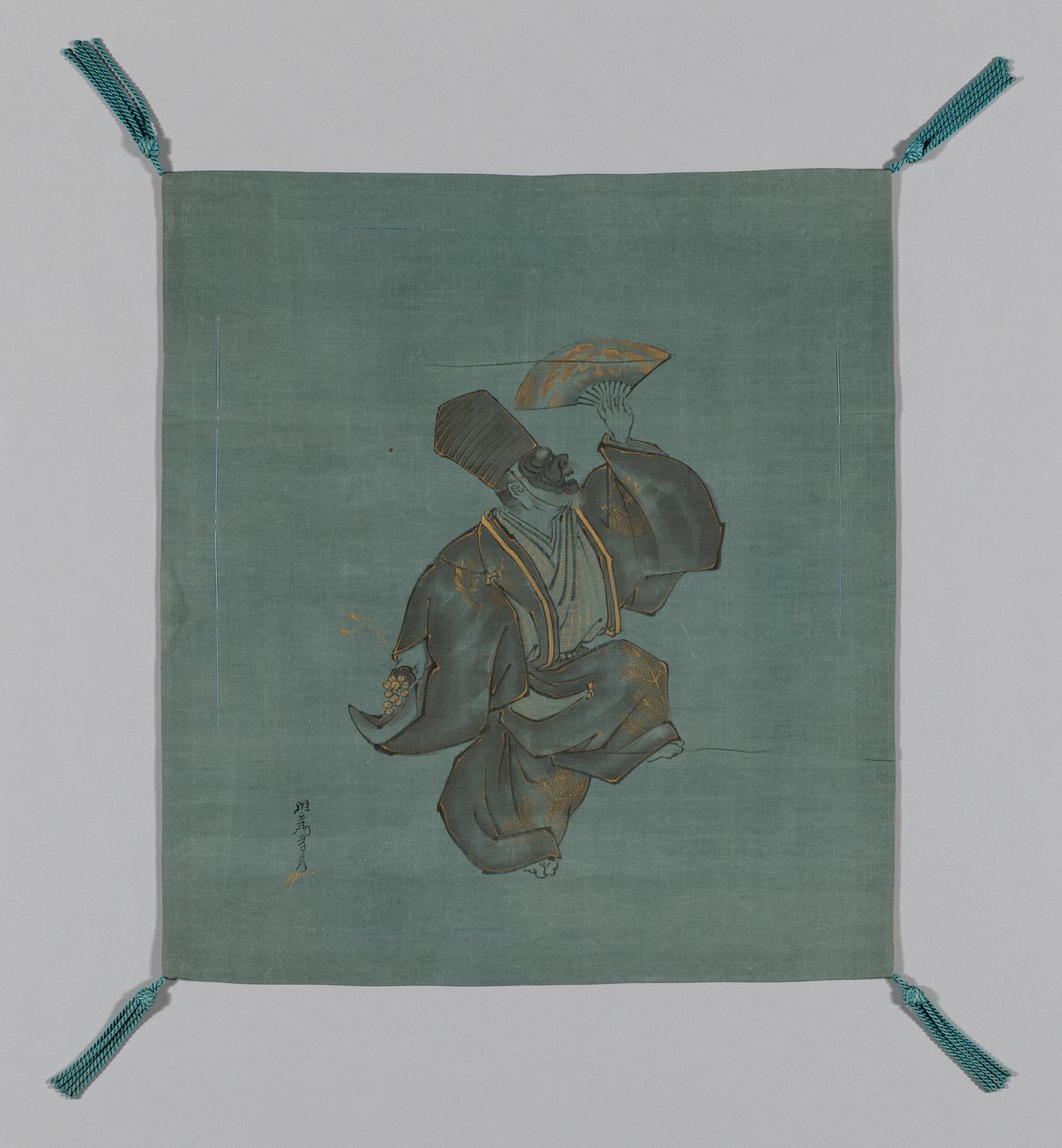 Fukusa Gift Cover, Japani, Edo-ajan loppu 1789-1868, 1800-luvun alku tekijältä Saeki Ganryô