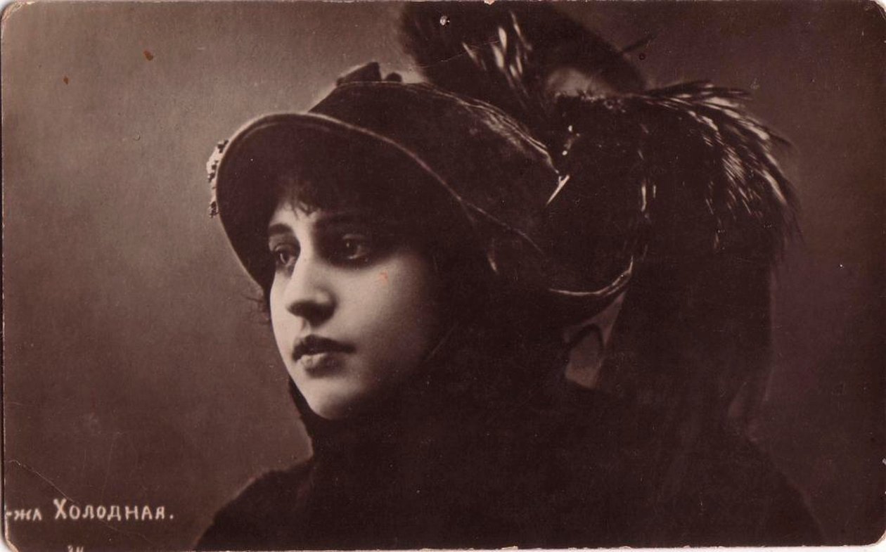 Vera Kholodnaja, venäläinen mykkäelokuvanäyttelijä, 1910-luku. tekijältä Sakharov and Orlov