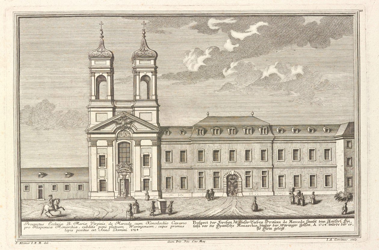 Espanjan Spital ja die Kirche Santa Maria de Mercede tekijältä Salomon Kleiner