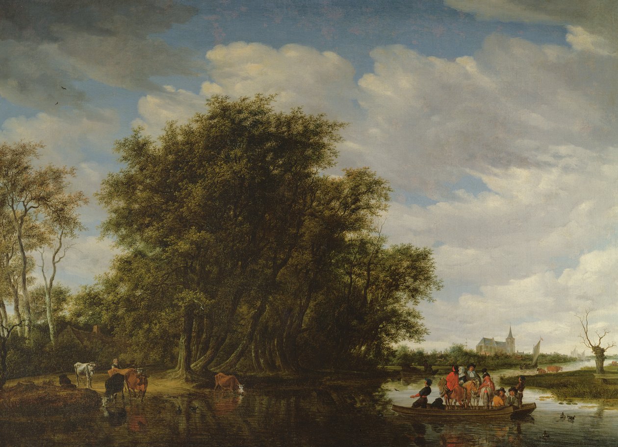 Huonekalut ja erilaiset esineet 1100- ja 1300-luvuilta tekijältä Salomon van Ruisdael or Ruysdael