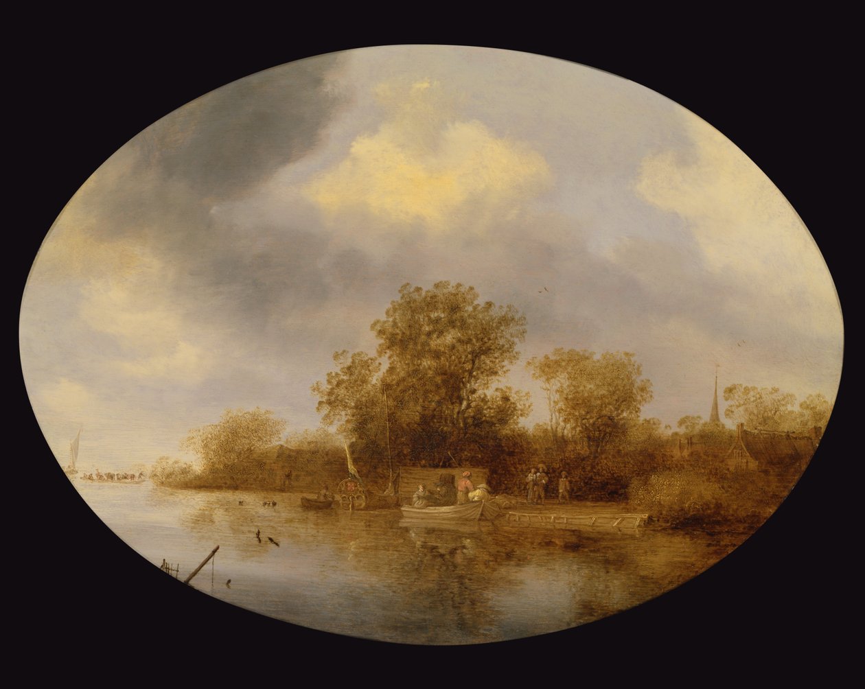 Huonekalut ja erilaiset esineet 1100- ja 1300-luvuilta tekijältä Salomon van Ruisdael or Ruysdael