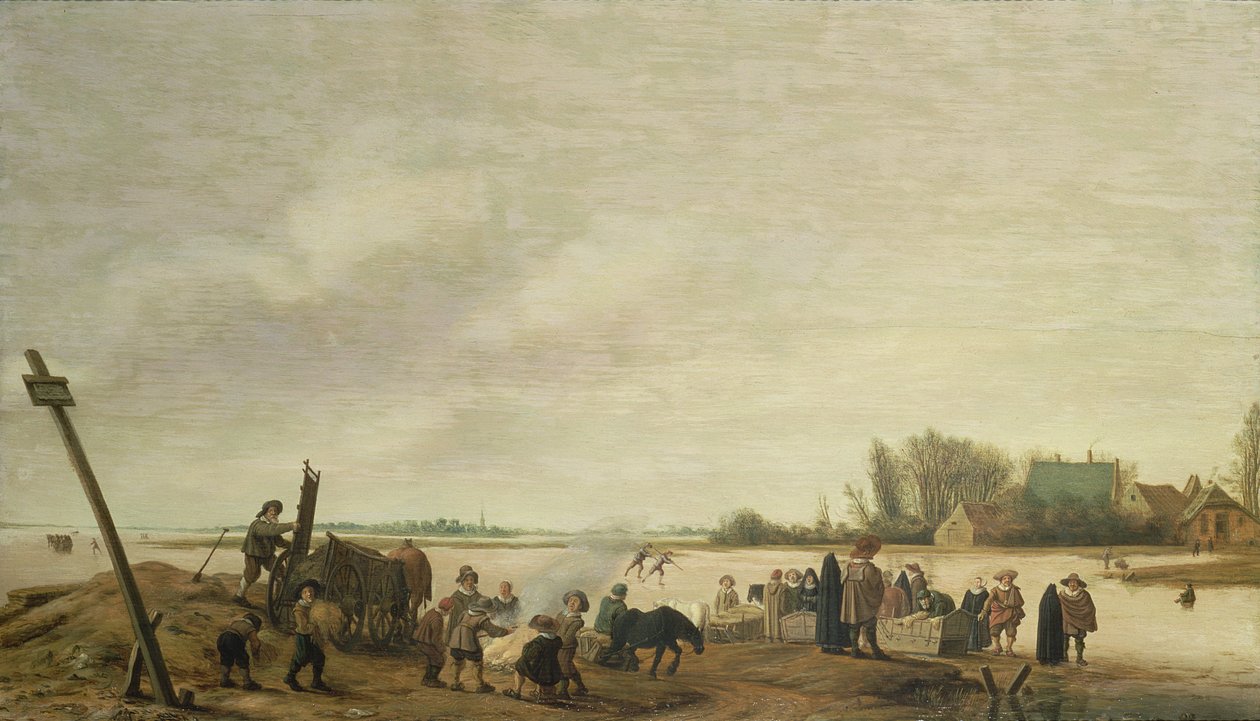 Huonekalut ja erilaiset esineet 1100- ja 1300-luvuilta tekijältä Salomon van Ruisdael or Ruysdael