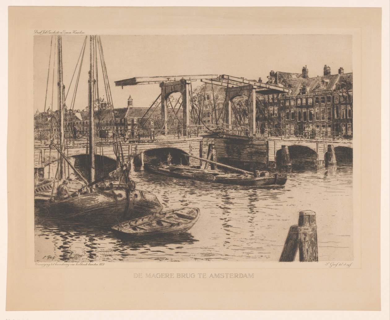 The Skinny Bridge Amsterdamissa (alkuperäinen nimi esineessä) tekijältä Salomon Garf