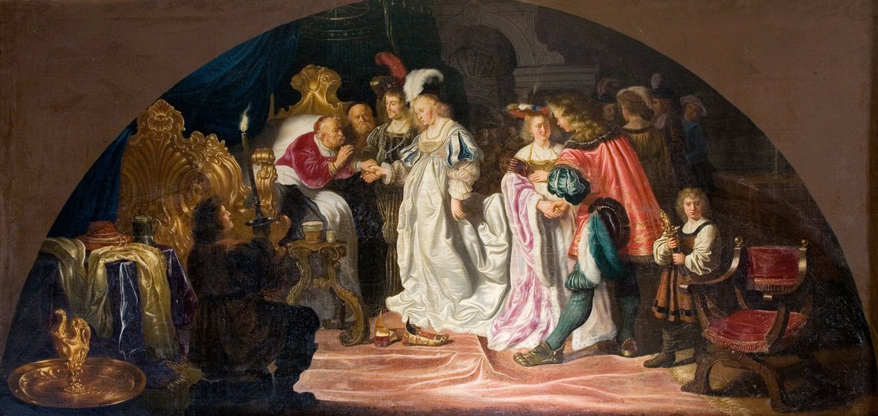 Kattomaalaus Kronborgin linnasta Tanska, n.1642 tekijältä Salomon Koninck