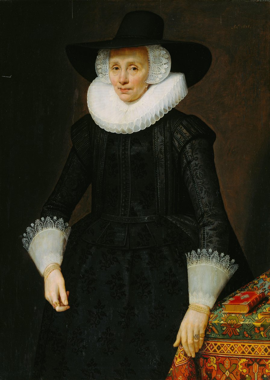 Margarita Courtenin (1564-1640) muotokuva tekijältä Salomon Mesdach (attributed to)