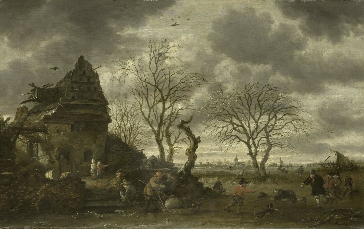 Talvimaisema tekijältä Salomon Rombouts