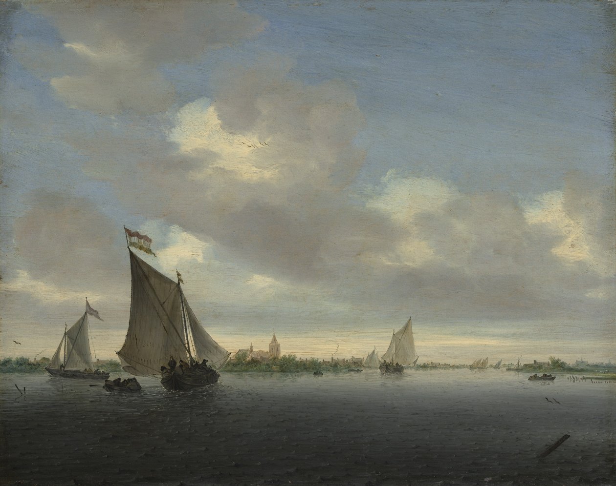 Meri, 1650. tekijältä Salomon Ruysdael