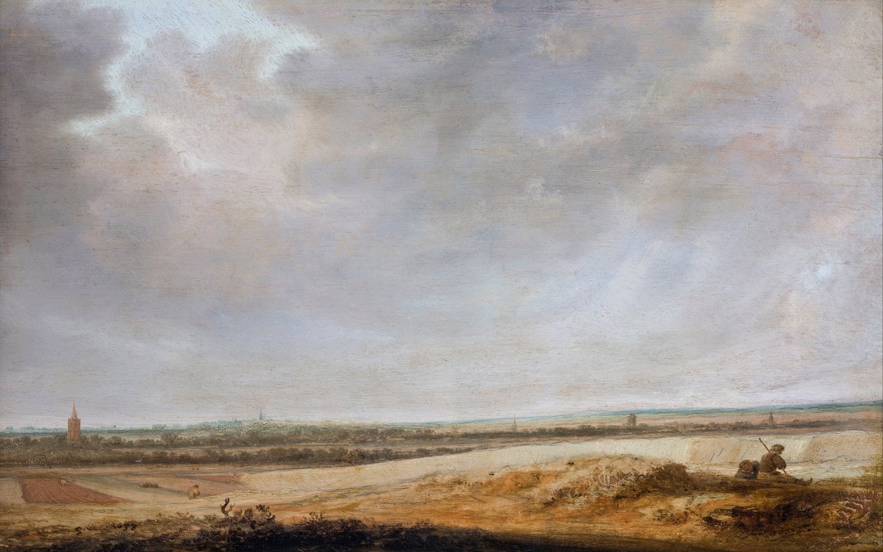 Maisema viljapeltojen kanssa, 1638 tekijältä Salomon van Ruisdael or Ruysdael