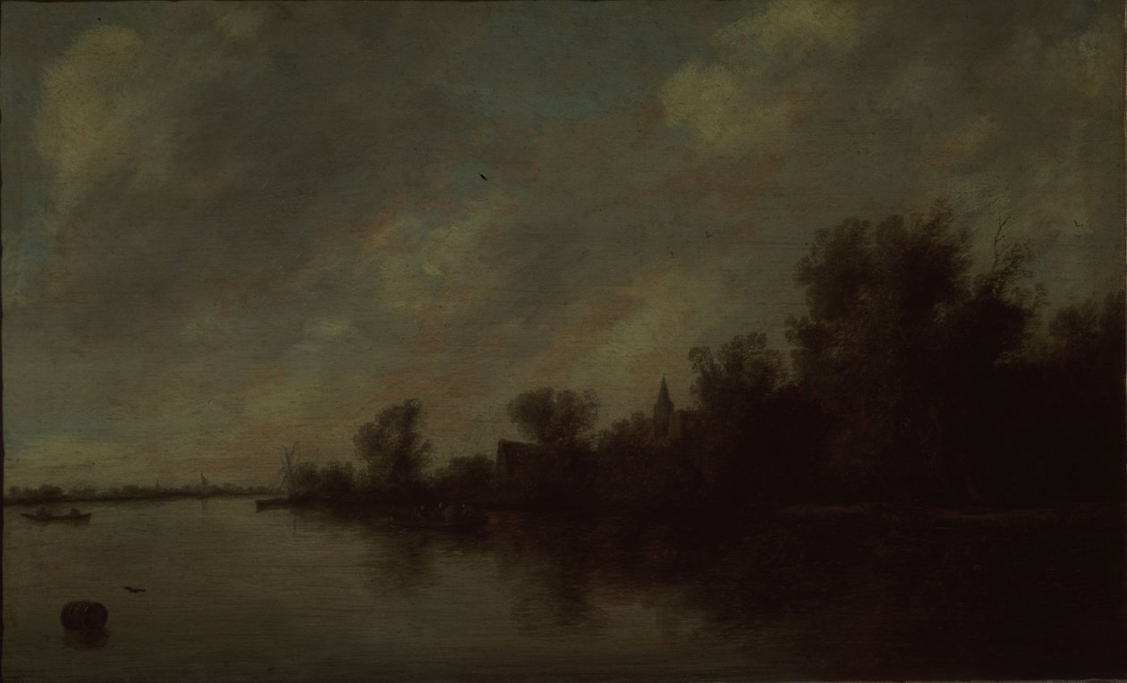 Näkymä joelle, 1631 tekijältä Salomon van Ruisdael or Ruysdael