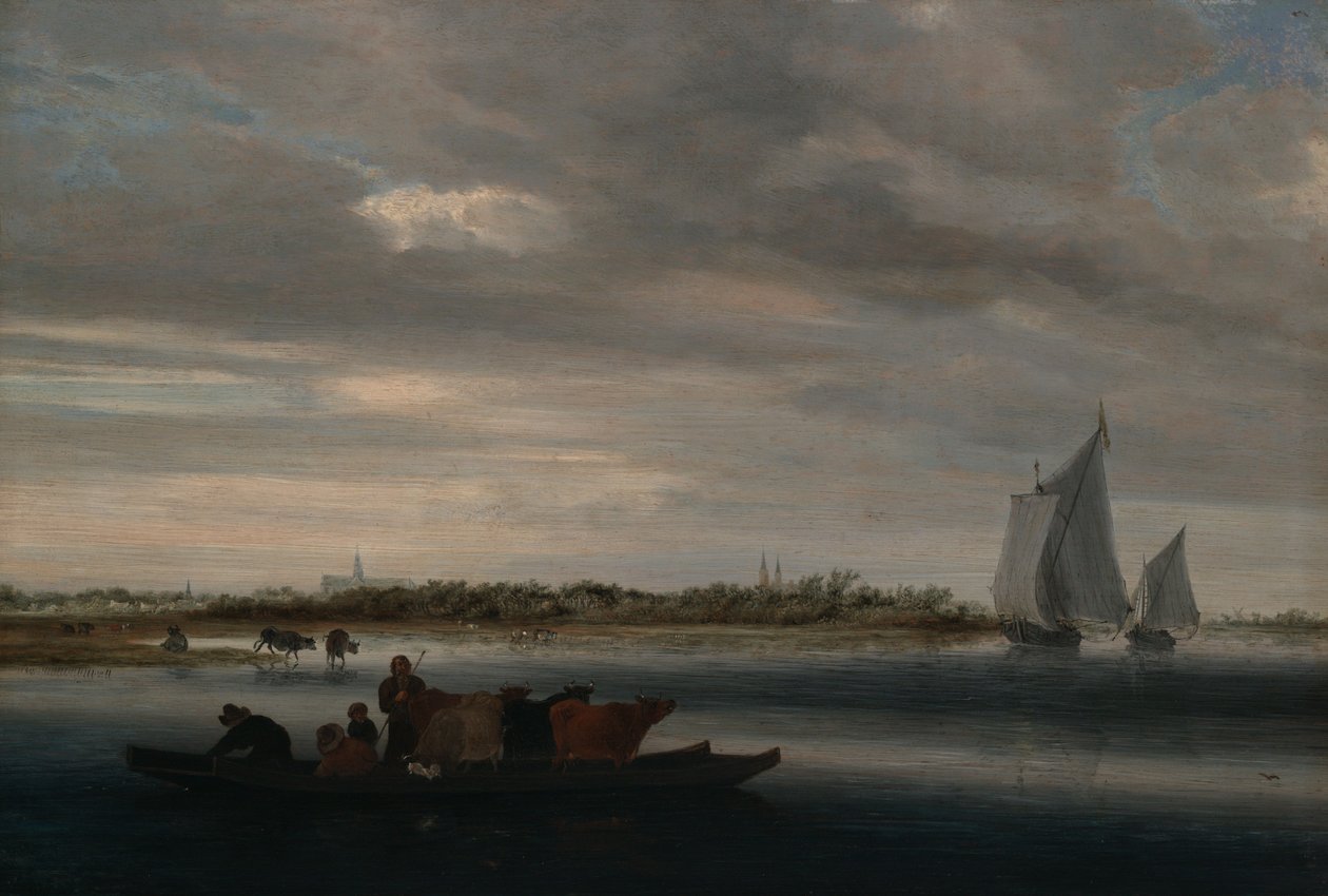 Näkymä Alkmaarista tekijältä Salomon van Ruysdael