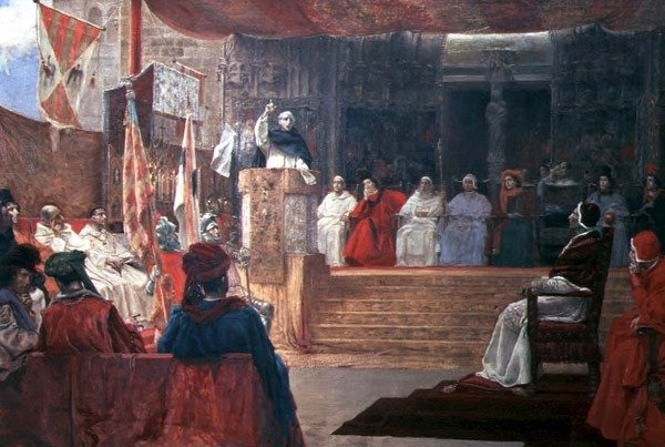 Caspen kompromissi vuonna 1412 (öljy kankaalle) tekijältä Salvador Viniegra y Lasso de la Vega