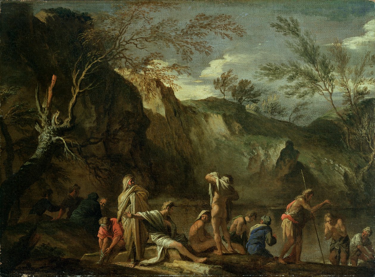 Kristuksen kaste tekijältä Salvator Rosa