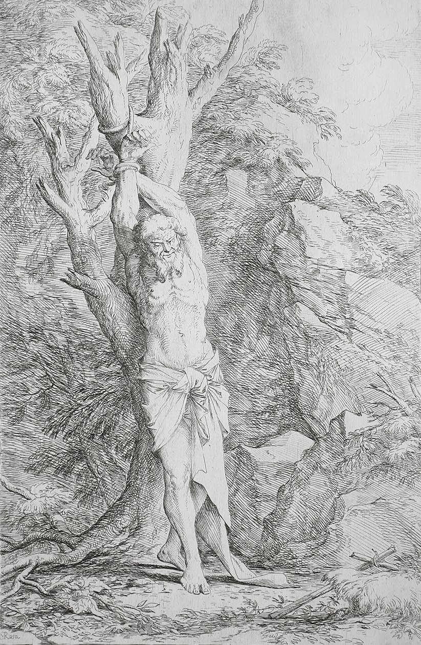 Albert, pyhän Vilhelmin kumppani tekijältä Salvator Rosa