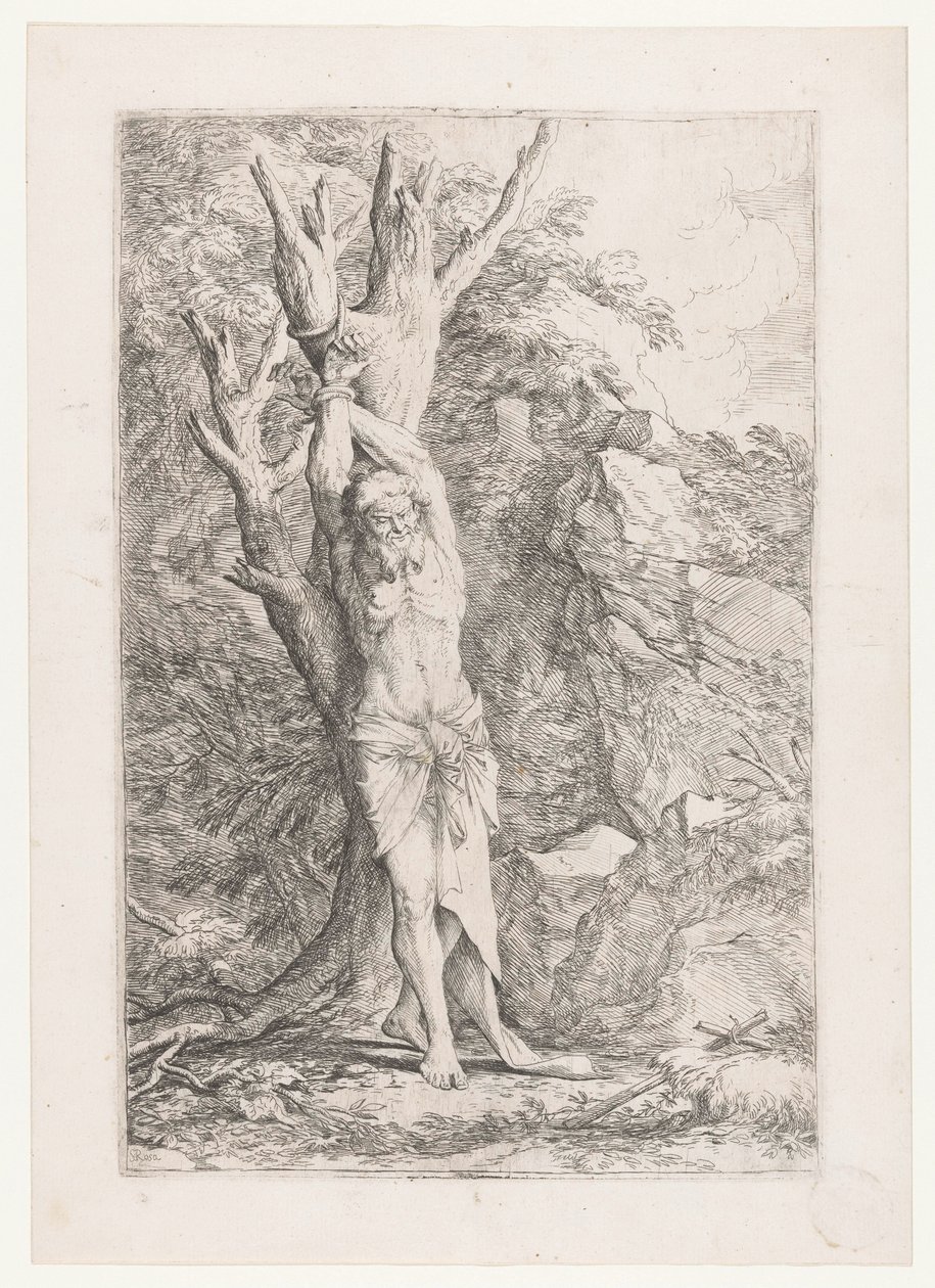 Albert sidottu puuhun tekijältä Salvator Rosa