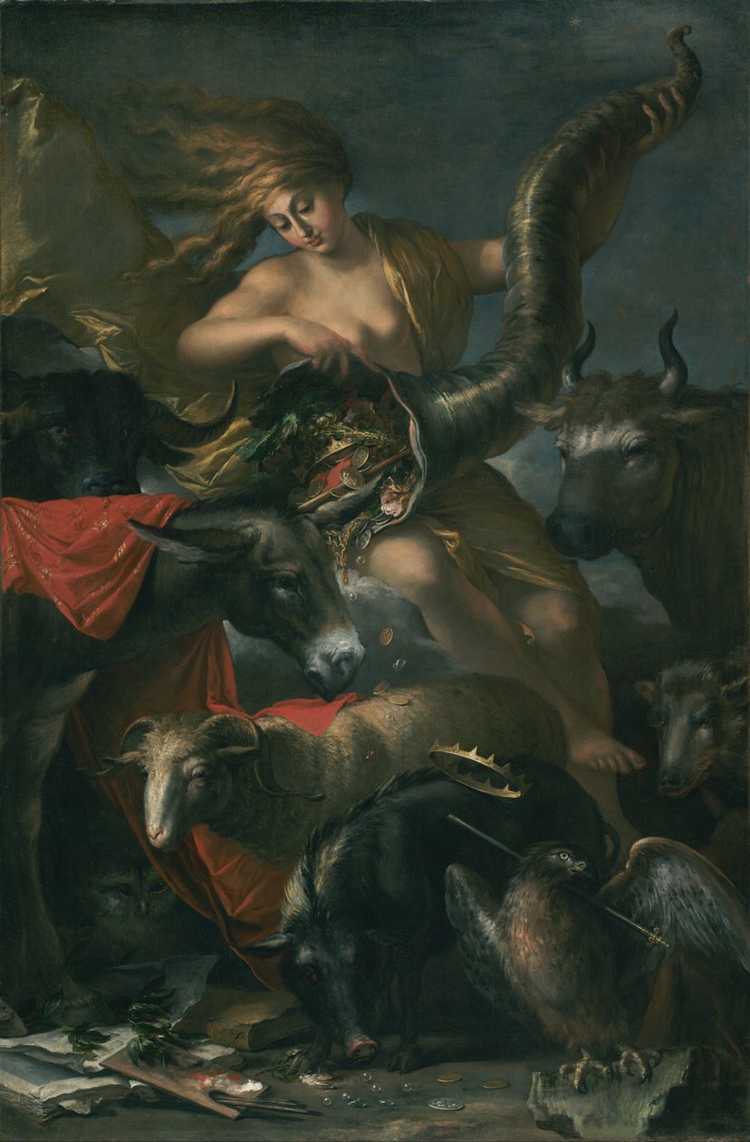 Onnen allegoria tekijältä Salvator Rosa