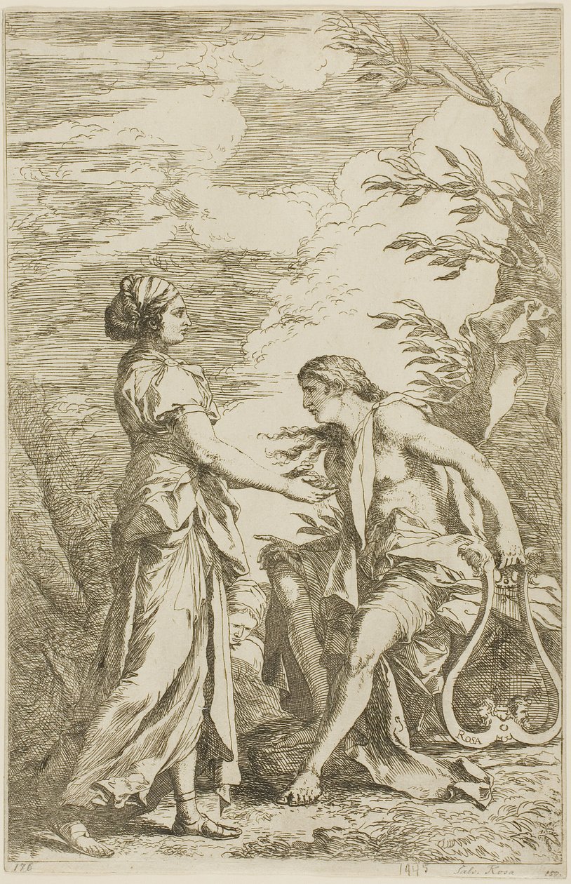 Apollo ja kumealainen Sybil tekijältä Salvator Rosa