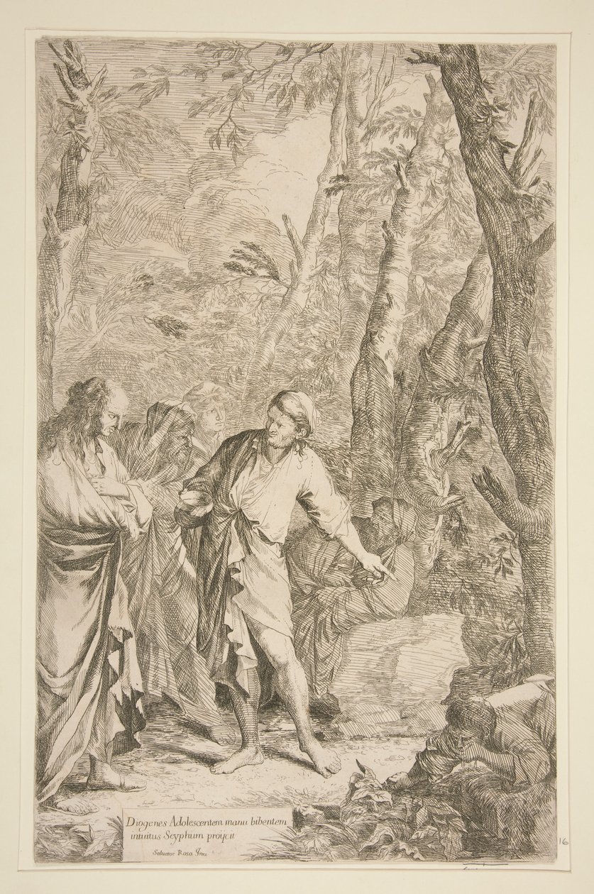 Diogenes tekijältä Salvator Rosa