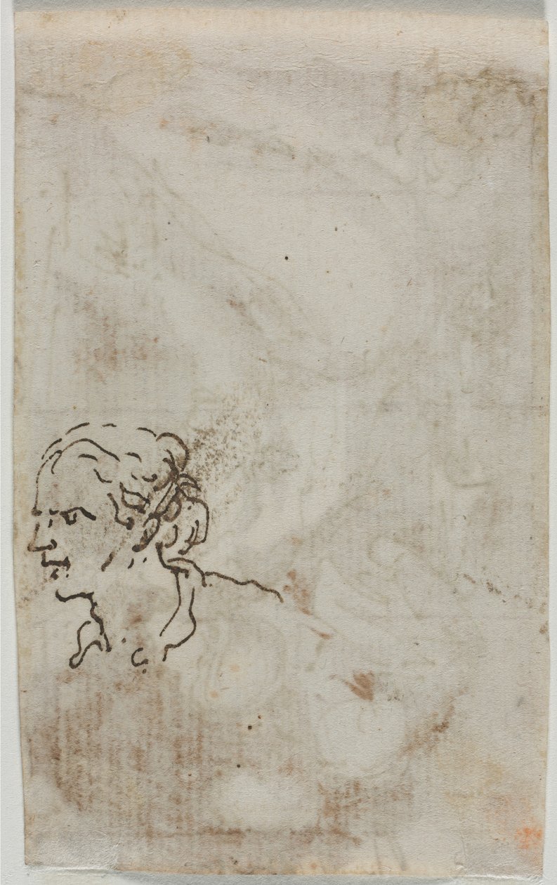 Kuvatutkimukset verso, c. 1640-1649. tekijältä Salvator Rosa