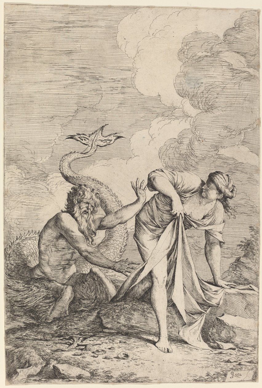 Glaucus ja Scylla tekijältä Salvator Rosa