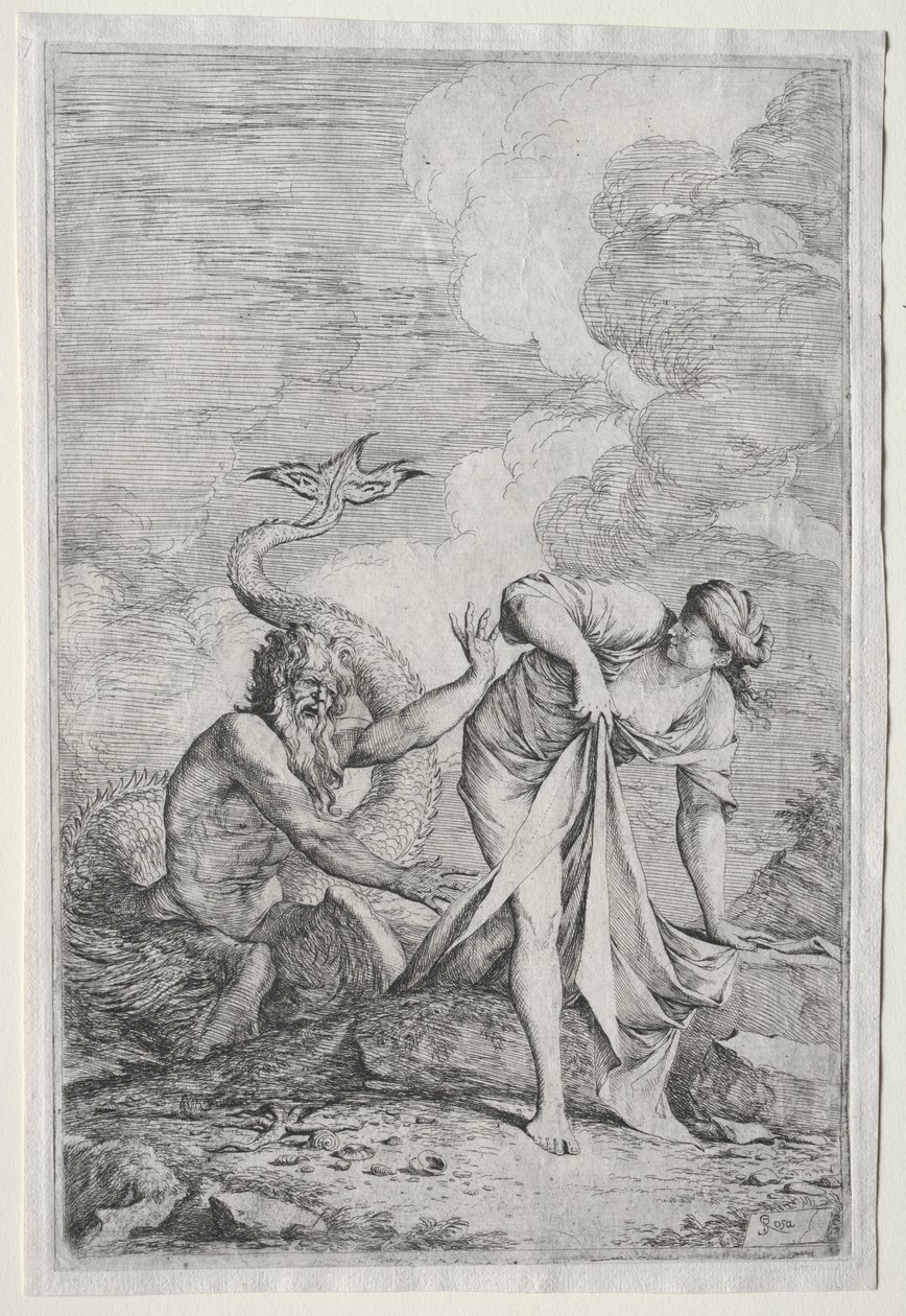 Glaucus ja Scylla tekijältä Salvator Rosa