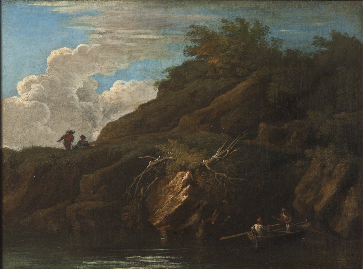 Maisema ja vettä tekijältä Salvator Rosa