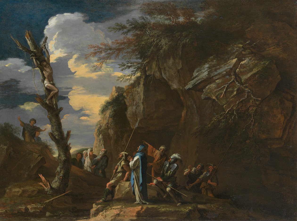 Polykratesin ristiinnaulitseminen tekijältä Salvator Rosa