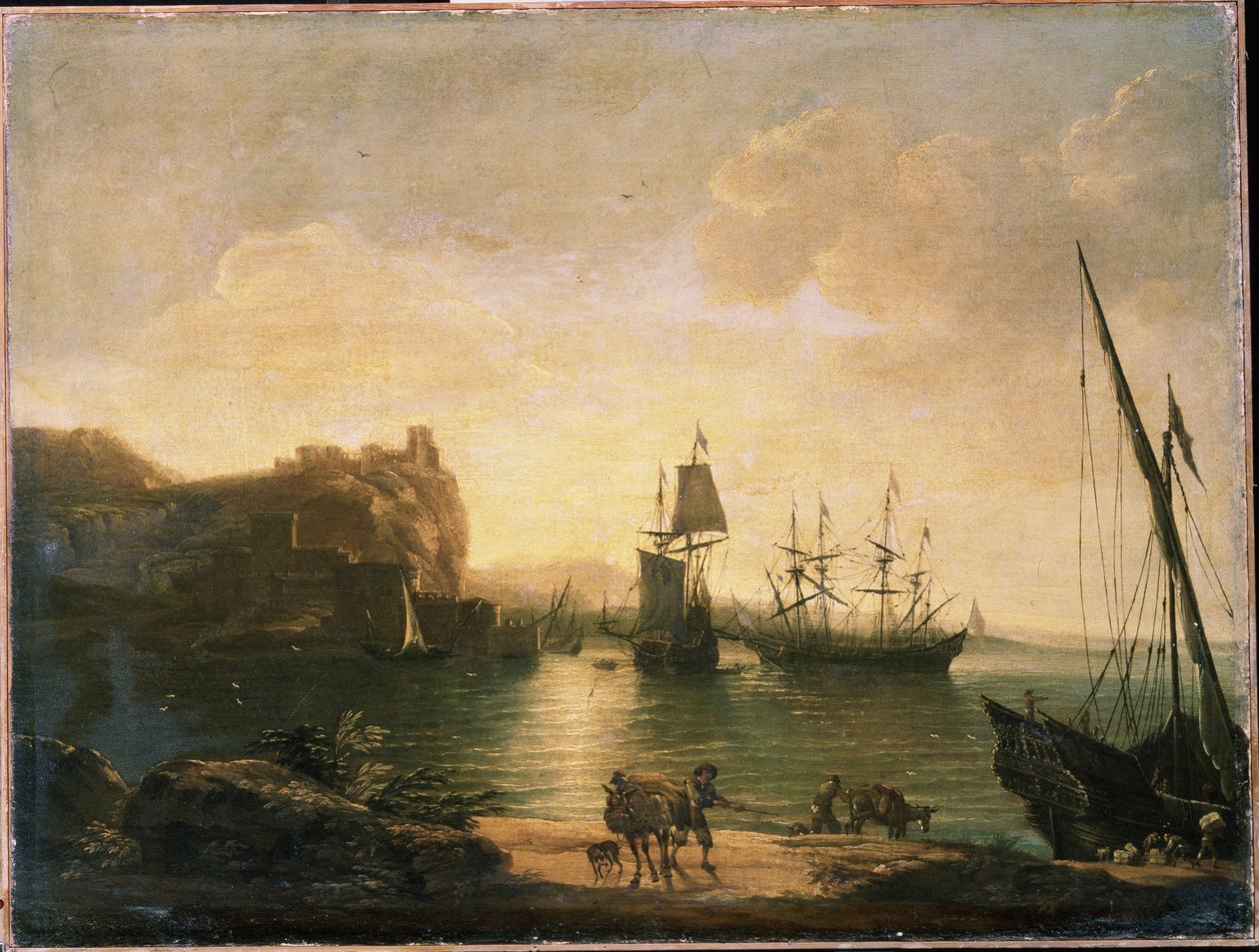 Portti. Salvator (Salvatore) Rosan (1615-1673) maalaus, öljy kankaalle, italialainen taide (Napoli), barokkitaide. M. Kroshitsky Art Museum, Sevastopol (Ukraina). tekijältä Salvator Rosa