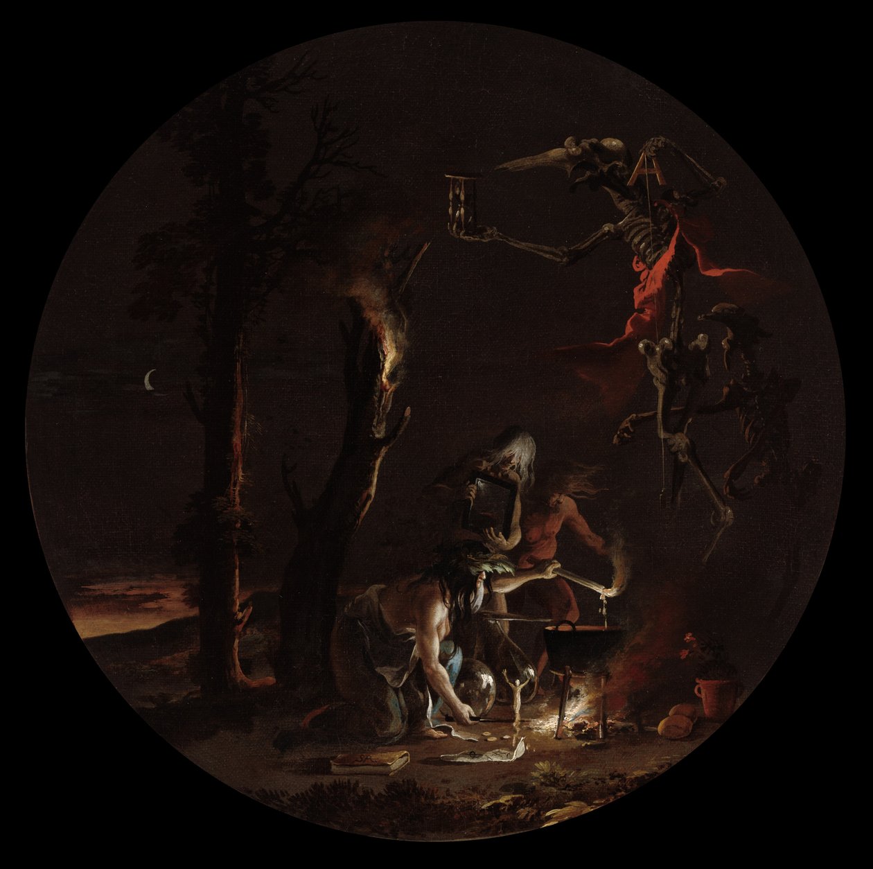 Noituuden kohtauksia: 1645-49 (öljy kankaalle). tekijältä Salvator Rosa