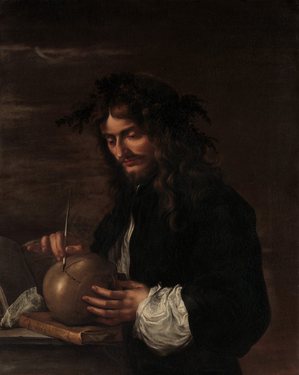 Omakuva, n. 1647 (öljy kankaalle) tekijältä Salvator Rosa
