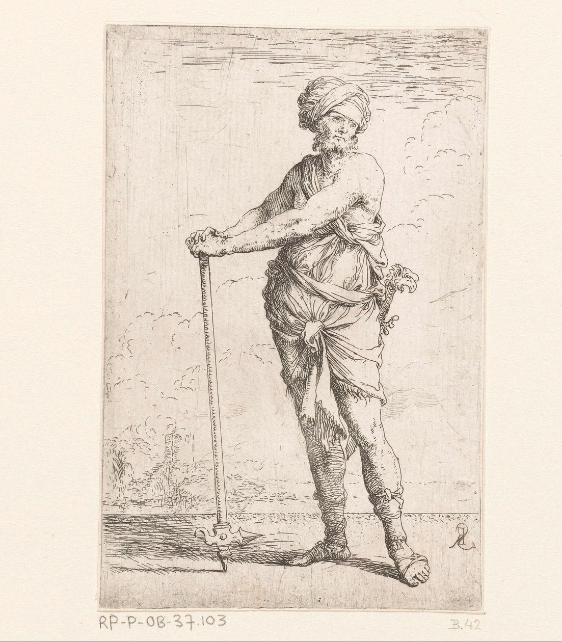 Sotilas taisteluvasaralla Pienet hahmot (sarjan nimi) Figuriini (sarjan nimi) tekijältä Salvator Rosa