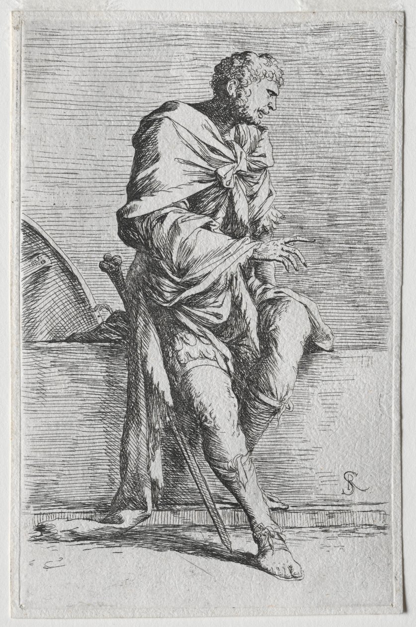 The Figurine -sarja: Figurina, 1656-57. tekijältä Salvator Rosa