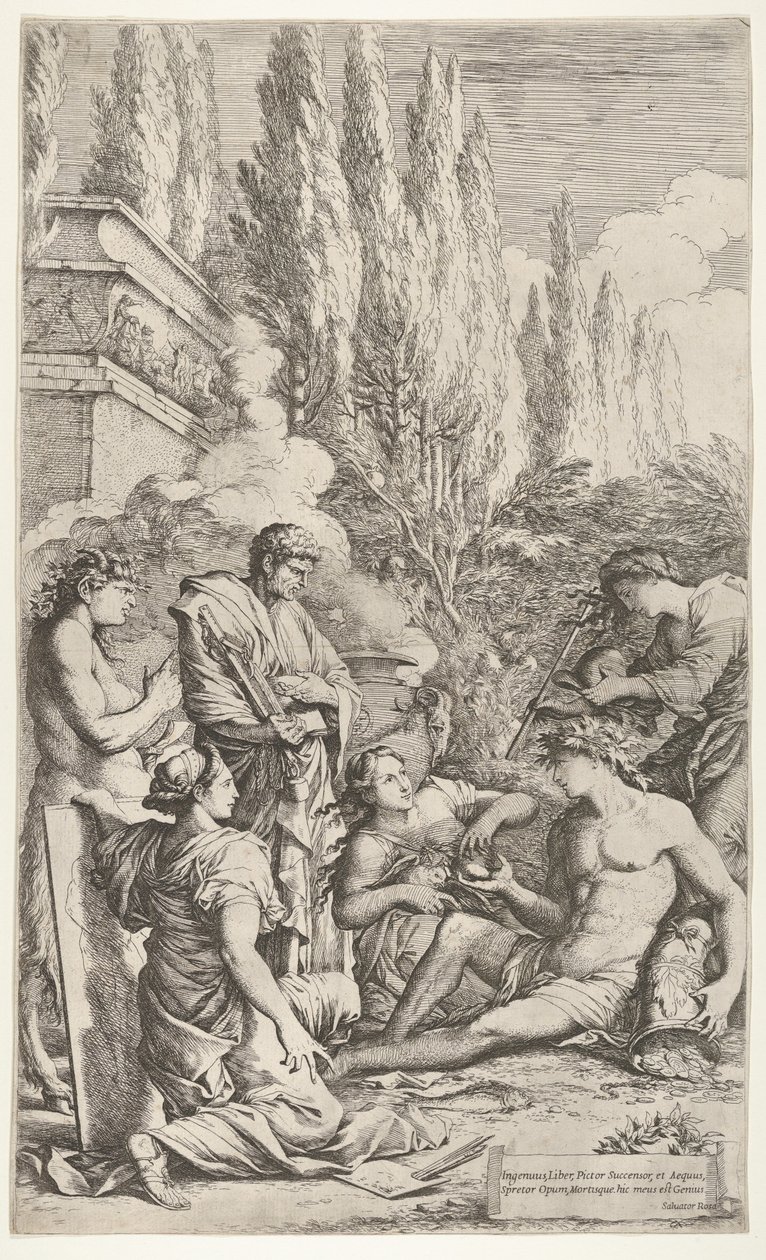 Salvator Rosan nero, n. 1662. tekijältä Salvator Rosa
