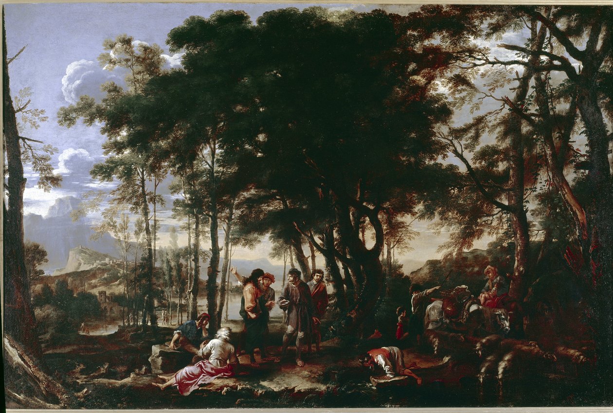 Filosofit Wood. Salvator Rosan maalaus tekijältä Salvator Rosa