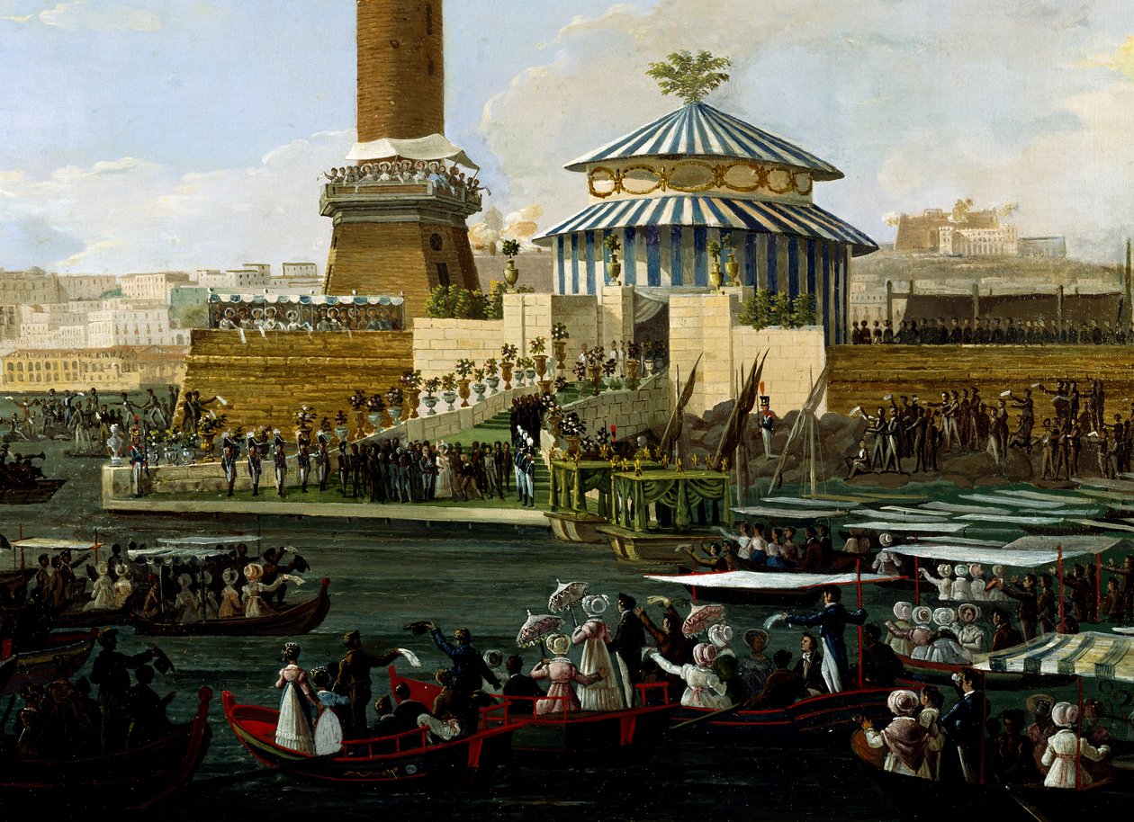 Salvatore Fergola (1799-1874), Italia, peruskiven laskeminen tahrattomalle Neitsylle omistetulle kappelille kiitokseksi Kingin kapeasta pakosta Agesilao Milanon hyökkäyksestä tekijältä Salvatore Fergola