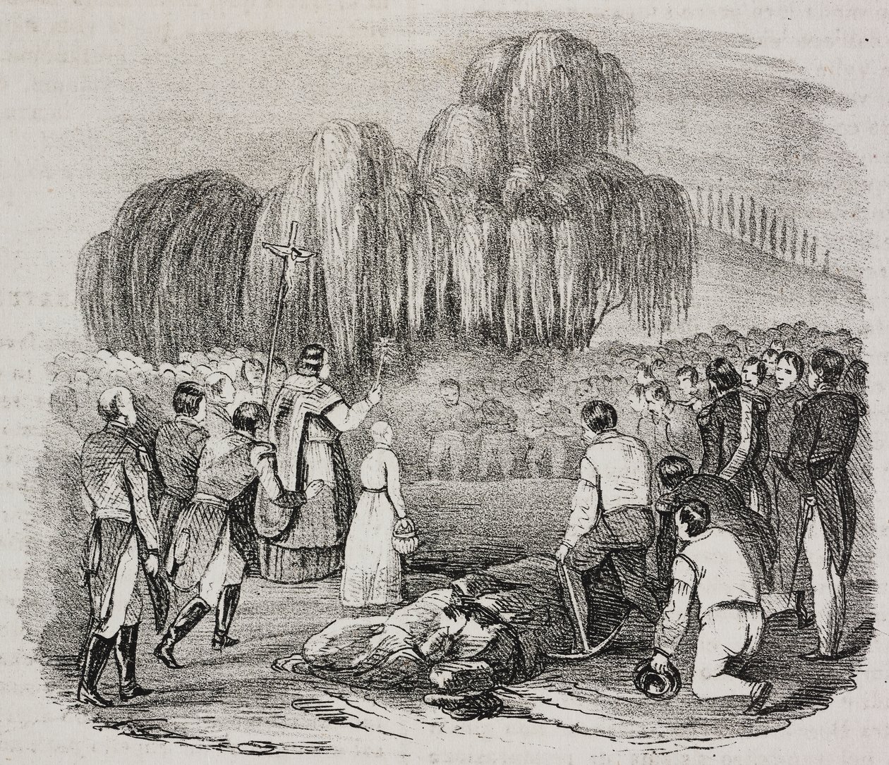 Napoleon Bonaparten hautajaiset Pyhän Helenan saarella 9. toukokuuta tekijältä Salvatore Puglia