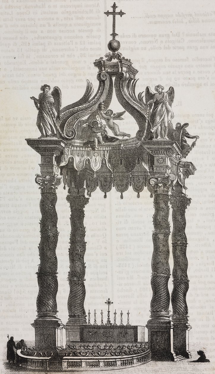 Pyhän Pietarin baldakiini (ciborium) tekijältä Salvatore Puglia