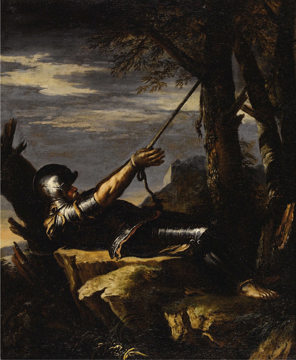 Katuva pyhä Vilhelm Malevalilainen, n. 1647-1648. tekijältä Salvatore Rosa