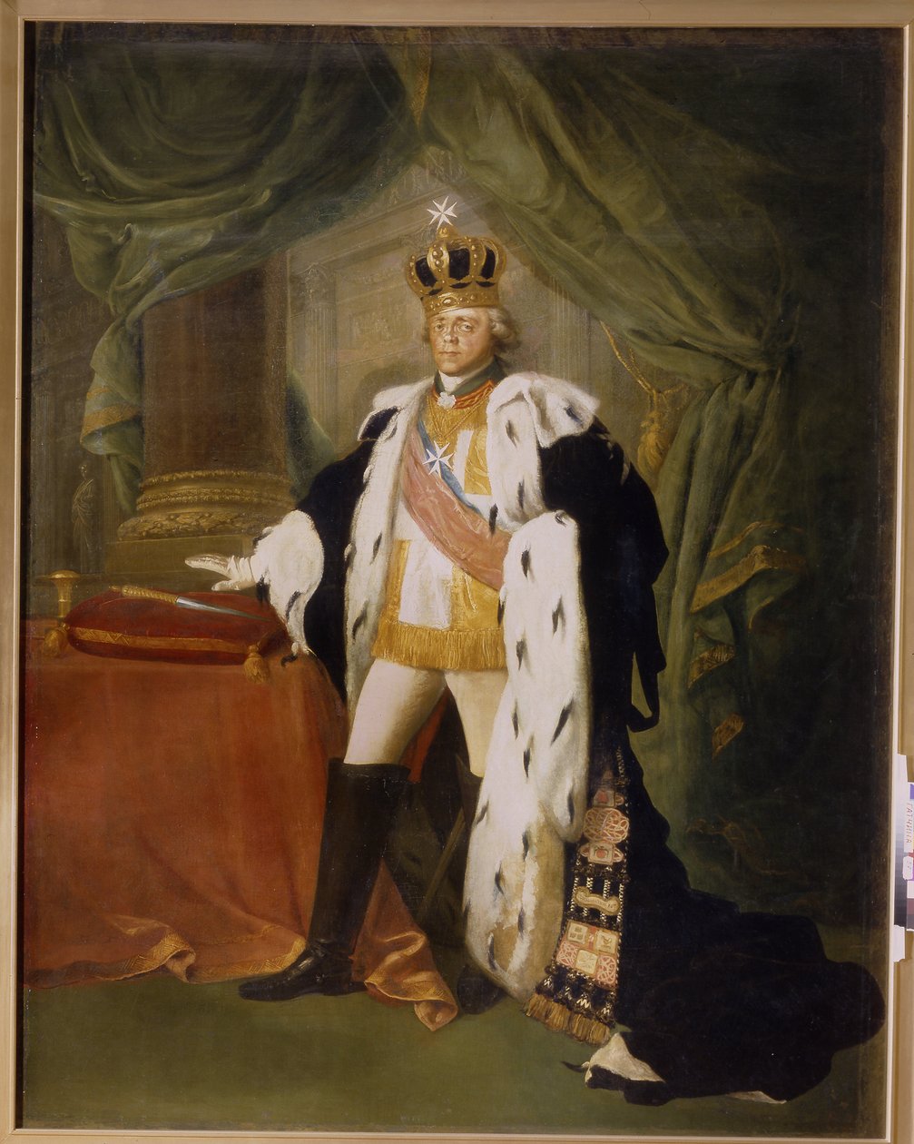 Venäjän keisari Paavali I:n (1754-1801) muotokuva Maltan ritarikunnan ritariksi pukeutuneena. (Venäjän keisari Paavali I:n muotokuva Maltan ritarikunnan ritaripuvussa). Salvatore Toncin (1756-1844) maalaus öljy kankaalle tekijältä Salvatore Tonci
