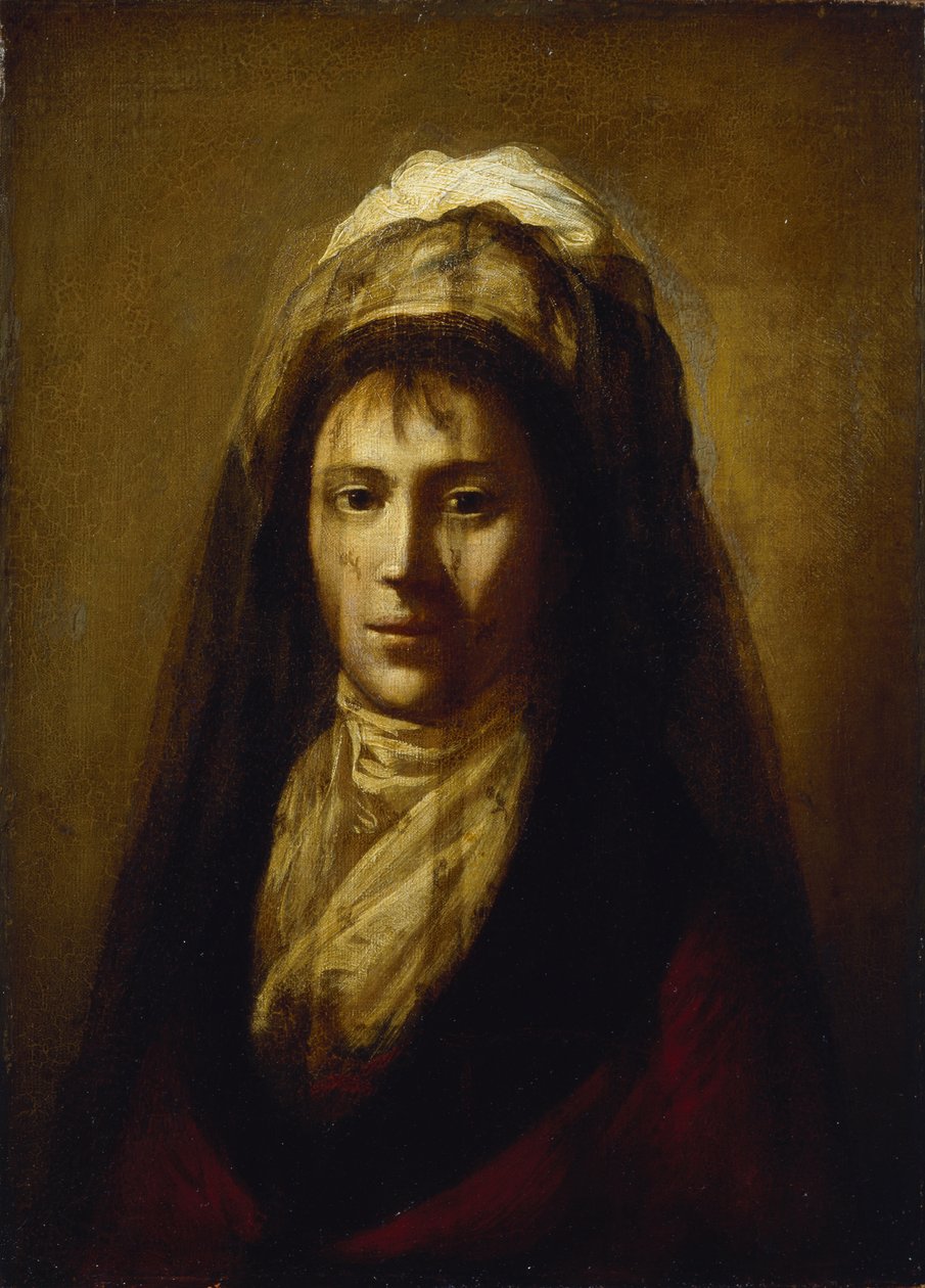 Muotokuva kreivitär Jekaterina Petrovna Rostopchinasta 1776-1859 hunnussa tekijältä Salvatore Tonci