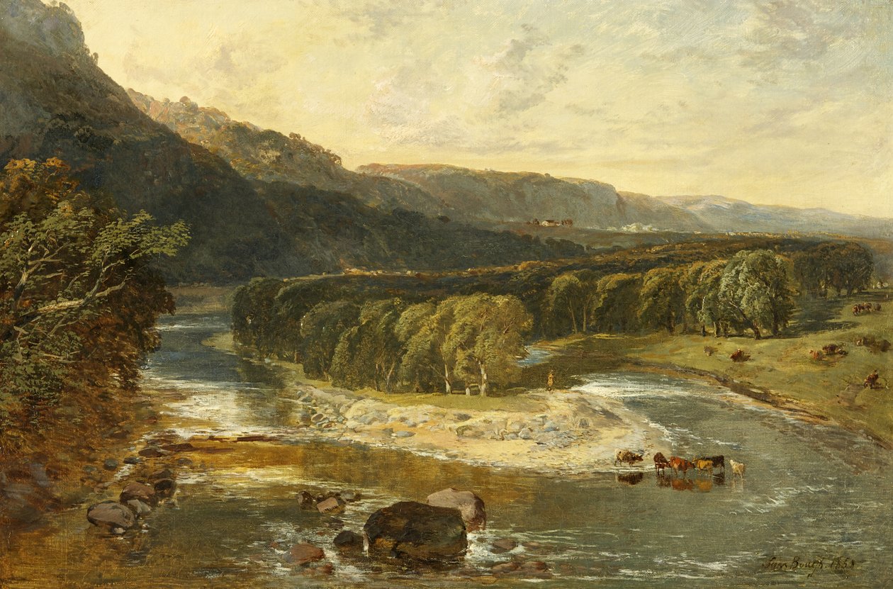 Joen mutka, 1858 tekijältä Samuel Bough